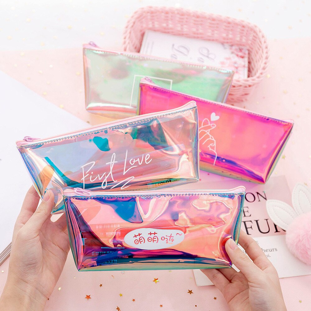 Transparent Simple Stationery Box Pvc Pencil Bag School Pencil Box Student