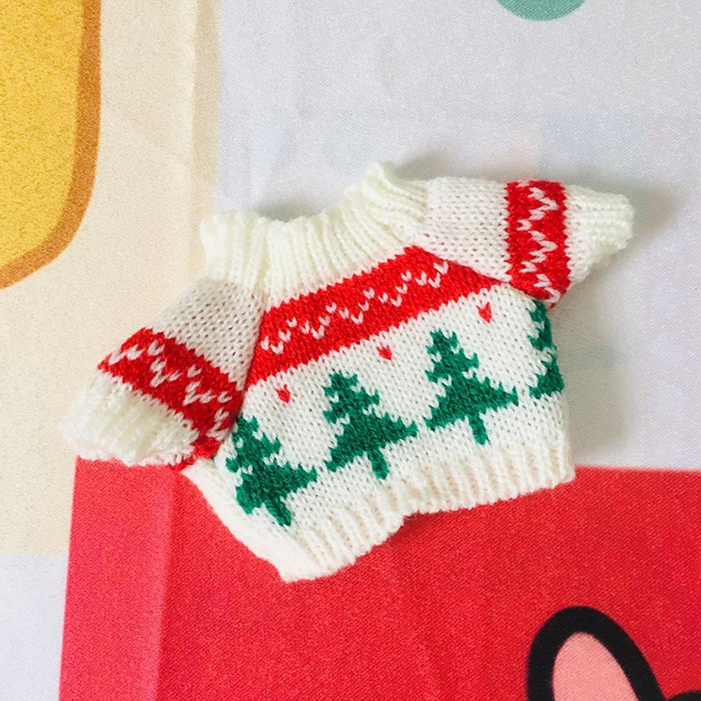 1 sztuk 20cm pluszowe zabawki słodkie ubrania z miękkiej dzianiny sweter zima Vintage dzieci lalki zabawki urodziny prezenty świąteczne akcesoria