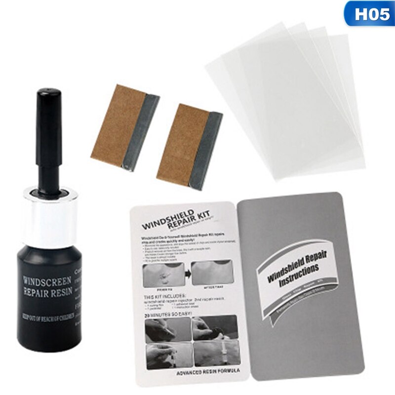 Car Windshield Window Glass Repair Kit DIY Windscreen Scratch Crack Fix Restore Tools Windows Screen Polishing Resin Set