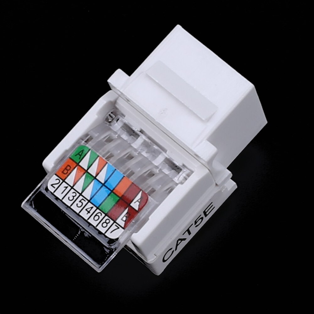 10pcs Tool-free CAT5E UTP network module RJ45 connector Information socket Computer Outlet cable adapter Keystone Jack FOR AMP