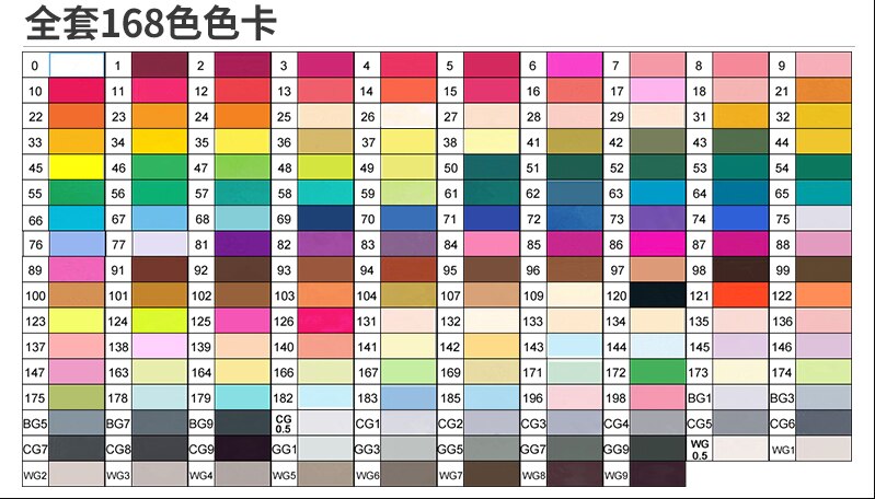 TouchFive12/36/48/60/80/168 Color Sketch Marker Pen Double Tips Alcoholic Markers Pen For Artist Manga Art Supplies School