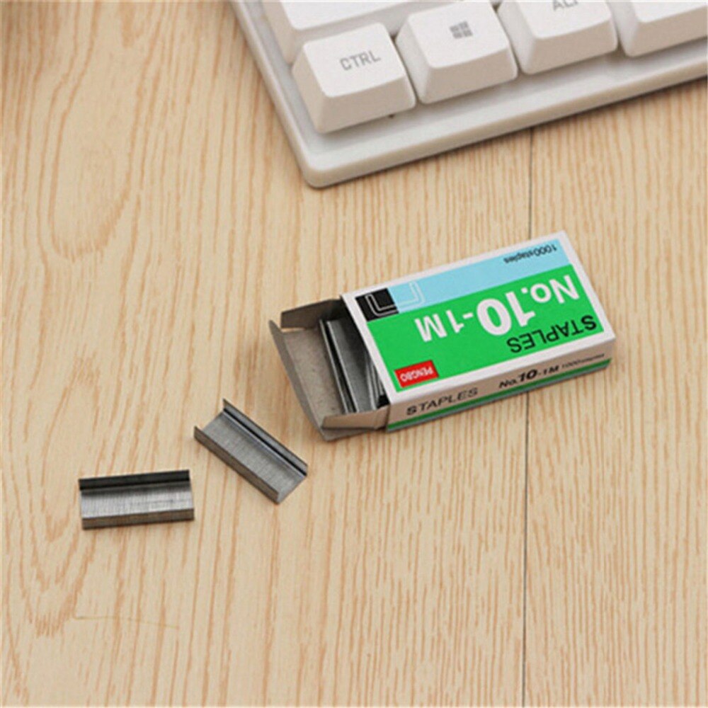 Mini Staples No. 10 Staples 1Box/lot Small Kawaii Office Binding Universal For School Study Supplies Cute Stationery
