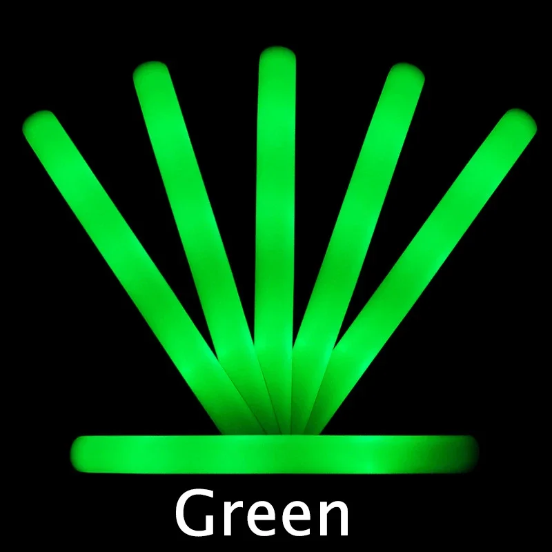 100PCS LED Glow Sticks Bulk Colorful RGB Glow Foam Stick Cheer Tube Dark Light for Xmas Birthday Wedding Party Supplies: Red / dark blue