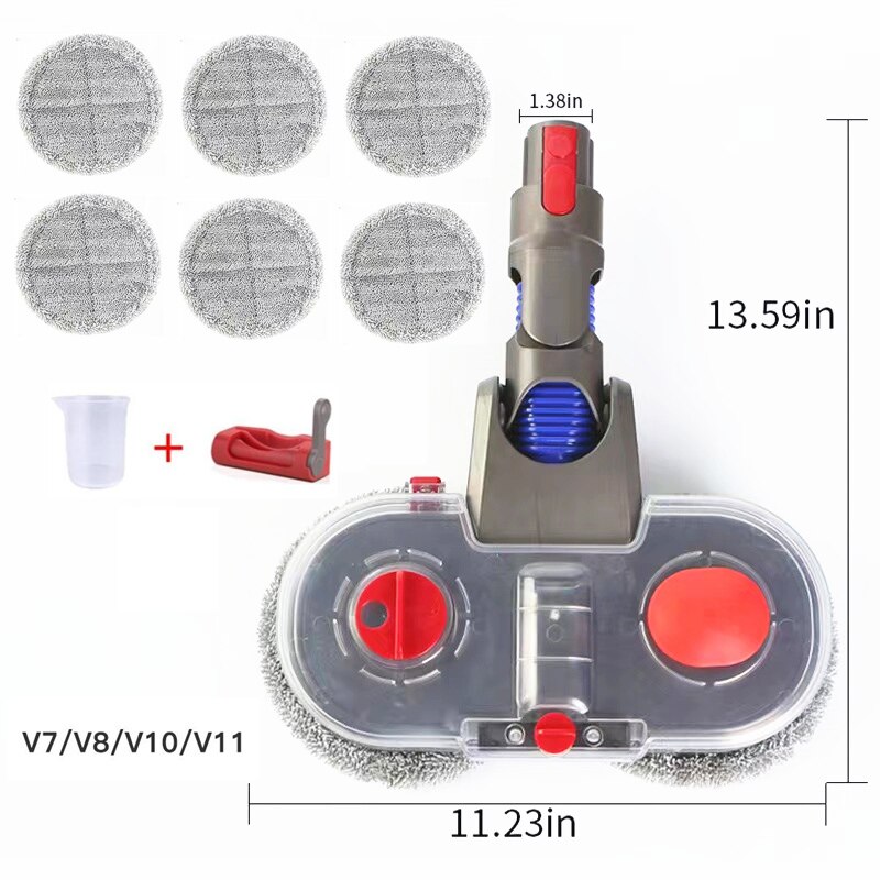 Moppe til dyson elektrisk mopping vacuum børsterenser rengøringsklud til dyson  v7 v8 v10 v11 udskiftelige dele med vandtank sæt