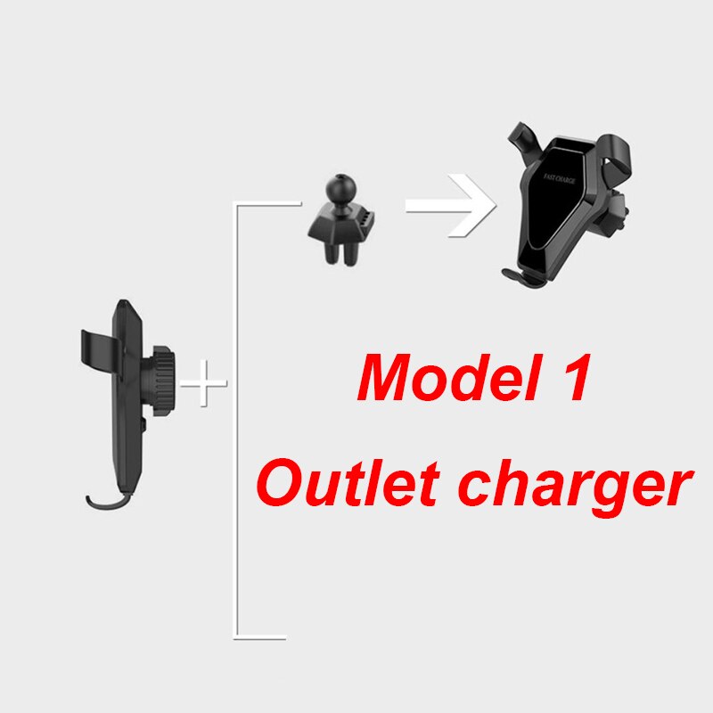 En rask qi trådløs / Brygge / stikkontakt / sugelader til iphone  x 8 pluss bil trådløs frakt til Merk 8 s9 til xiaomi blande 2s p20 pro: Modell 1