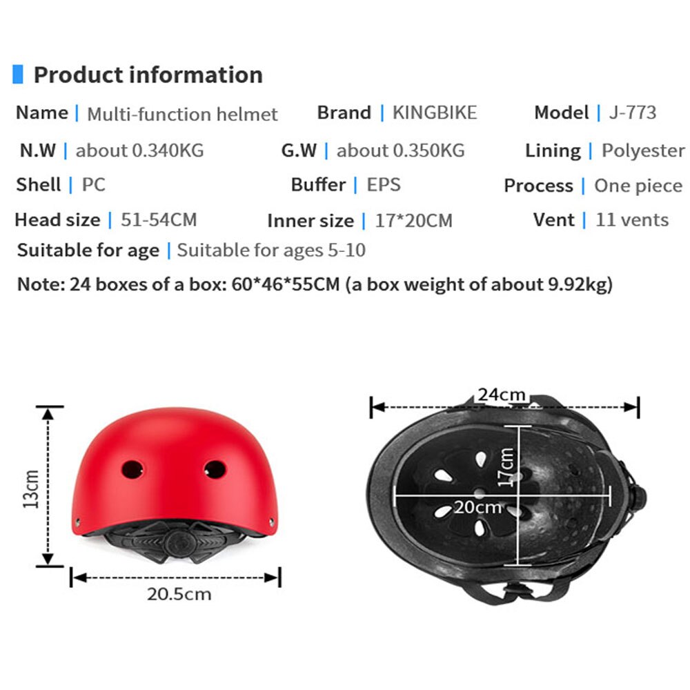 KINGBIKE Kids Roller Skating Bicycle Helmet Knee Wrist Guard Elbow Pad Set 7 pieces Child Cycling Sports Protective Guard Gear