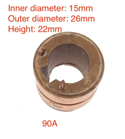 3Pcs 70A 90A 150A Auto Bus Generator Dynamo Koperen Hoofd Slip Collector Ring: 90A