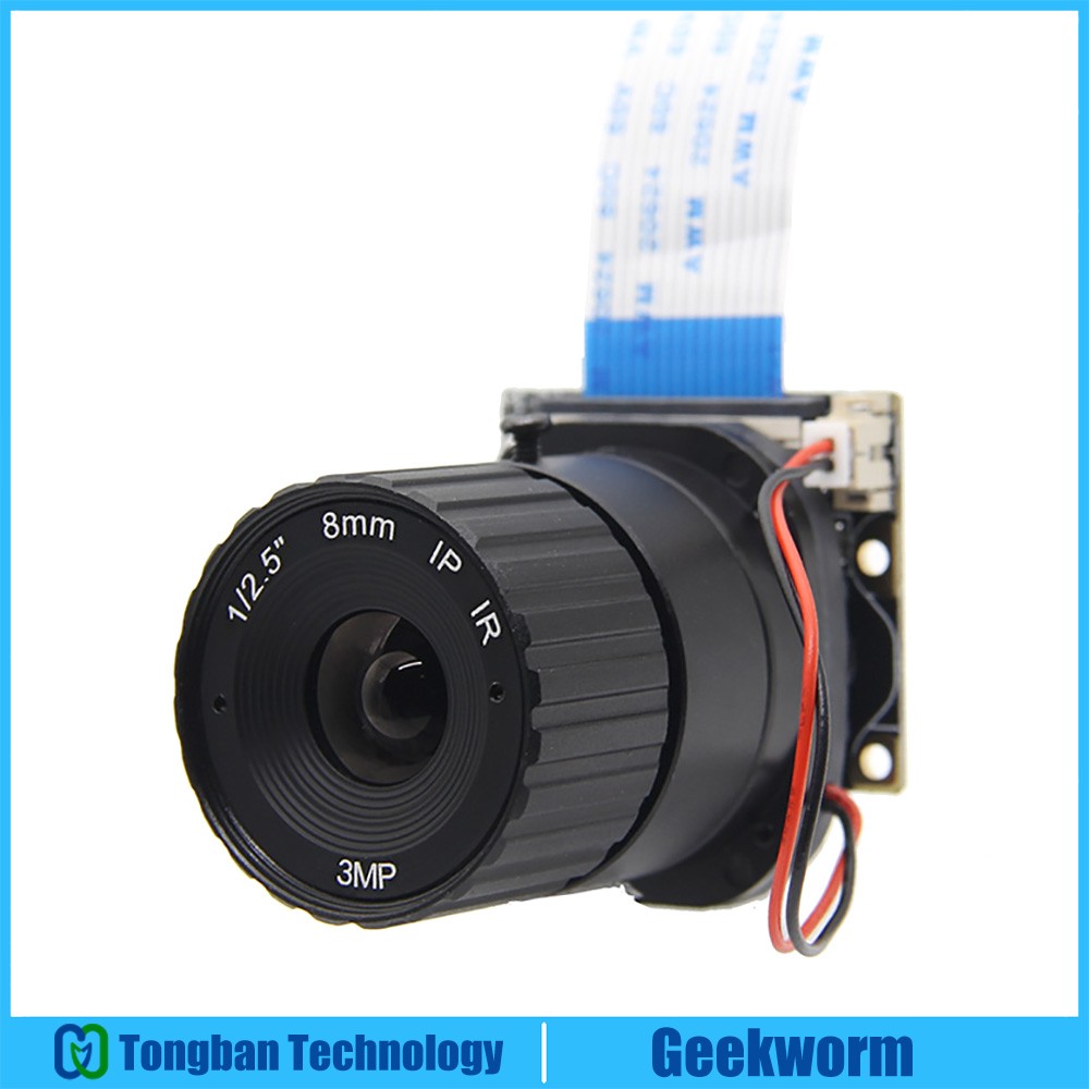 Raspberry Pi Camera/5MP 8mm Brandpuntsafstand Nachtzicht NoIR Camera Board met IR-CUT voor Raspberry Pi 3 model B/2B/B +/Zero (w)