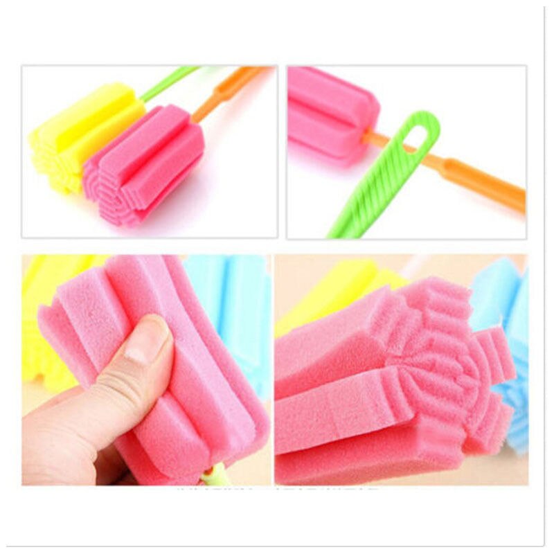 Popular Sponge Brush Baby Bottle cleaning Cup Glass Washing Cleaning Kitchen Cleaner Tool baby fedding accesses brushes
