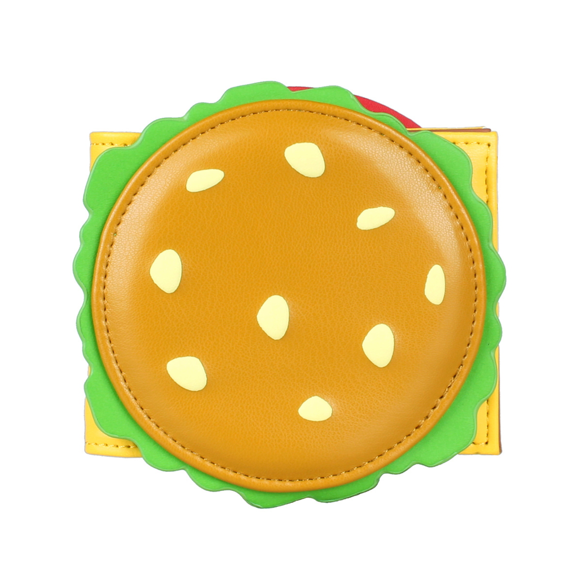 Burger shaped cute women's wallet, men's ID card holder