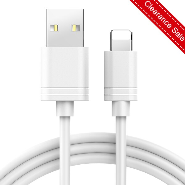 NOHON TPE Daten Ladekabel Beleuchtung Für iPhone X XS MAX XR 8 7 6 6 S 5 5 s Plus Ladung synchronisieren USB Kabel Für ipad Mini Ladegerät Linie: Weiß