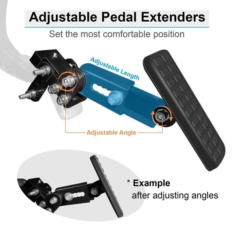 Extensiones de Pedal antideslizante, Pedal de embrague de coche, extensor de pedales de acelerador, extensiones de Pedal de conductor corto, Pedal de freno automático