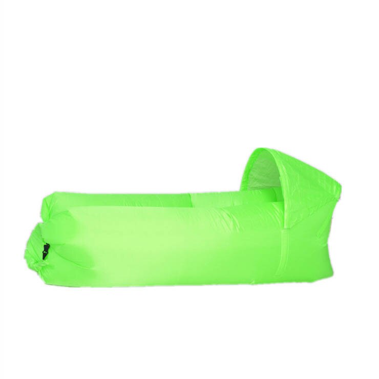 kids toys Outdoor Garden Sofas Waterproof Inflatable bag lazy camping Sleeping Air bed Adult Beach Shade Chair Fast Folding: Green