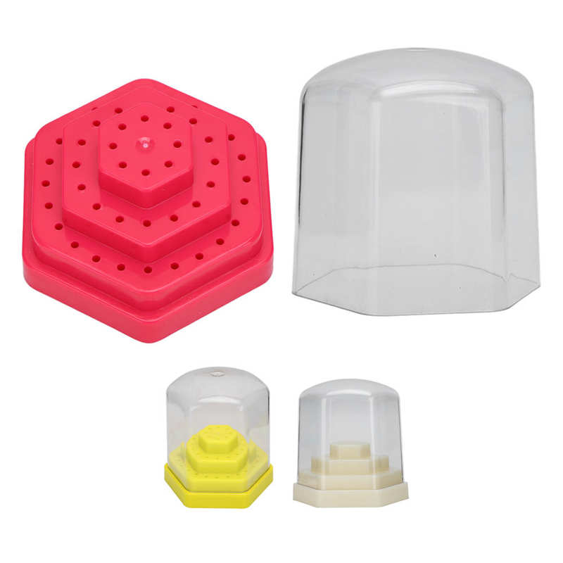 Nail Boren Houder Nail Boren Organizer Plastic Duurzaam Stofdicht Cover Voor Thuisgebruik Voor Nail Salon