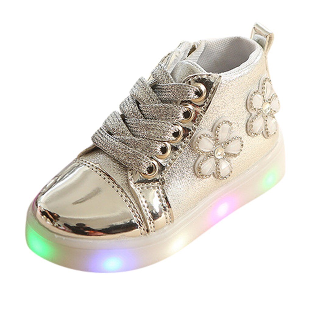 Jaycosin Mode Led Laarzen Meisjes Meisjes Gloeiende Sneakers Lichtgevende Zool Kids Stijlvolle Leuke Enkellaarsjes Lente Herfst Schoenen: SL / 24