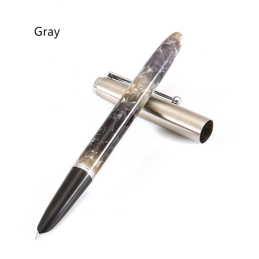 Fantasy crystal Acrylic Fountain pen 0.38mm fine nib writing calligraphy pens Jinhao Stationery Office school supplies A6462: Gray