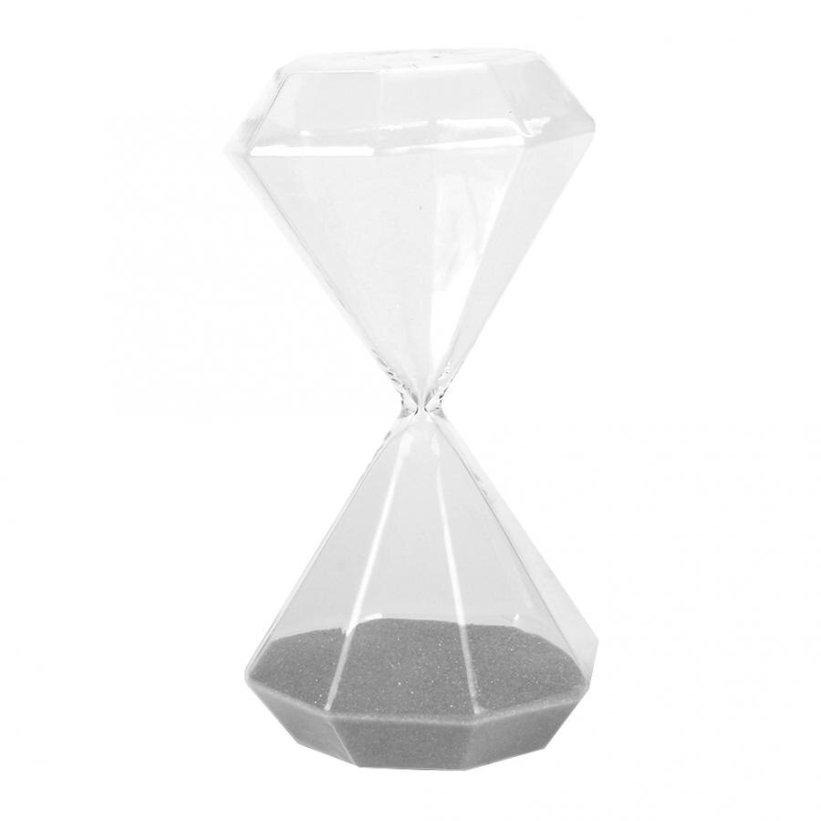Timeglas glas 15 minutter diamantformet timeglas sand timer sand glas desktop ornament fødselsdag time glas 60