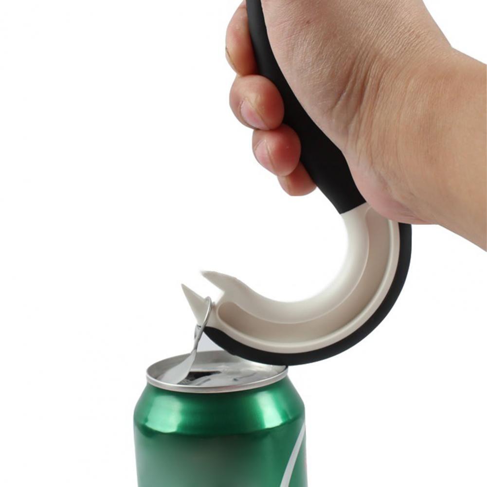 Gancho de anillo para abrir latas, abridor Manual de tapas de barra, abridor de cerveza, gancho de anillo, barra Manual antideslizante, herramienta de cocina