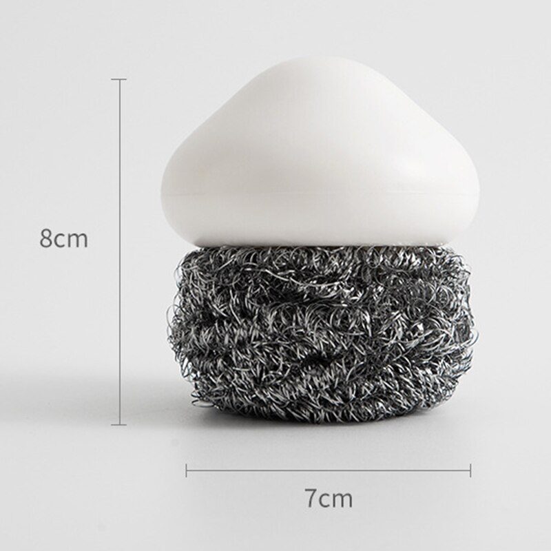 Boule de nettoyage en nuage, boule de fil de Nylon détachable, brosse de décontamination de la vaisselle de cuisine, boule de nettoyage Durable multicolore: black