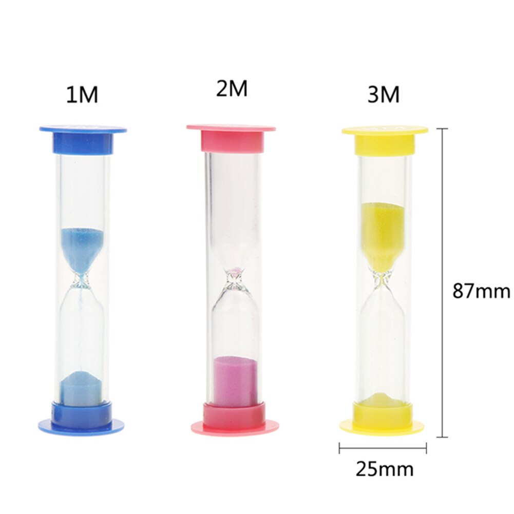 3pcs Multi-function Mini Sand Timer Hourglass 1/3/5 Minutes Clocks Sandglasses Sand Clock Sand Timer Home Decor: A