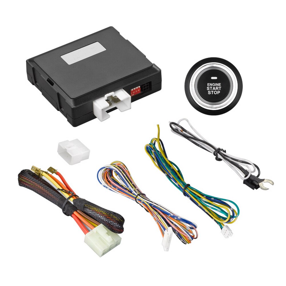 RFID Push Button / Original Remote 3 Press For Engine Start System with Time Limitation Can Be Enabled or Disabled by DIP Switch