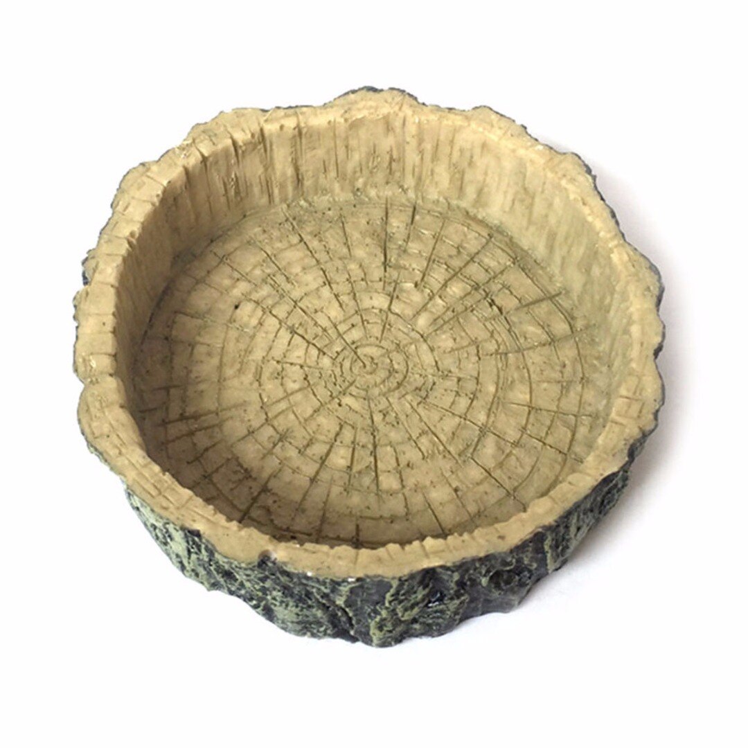 1Pc Reptile Food Water Dish Bowl Feeder Tortoise Lizard Turtle Amphibian Feeding Pot