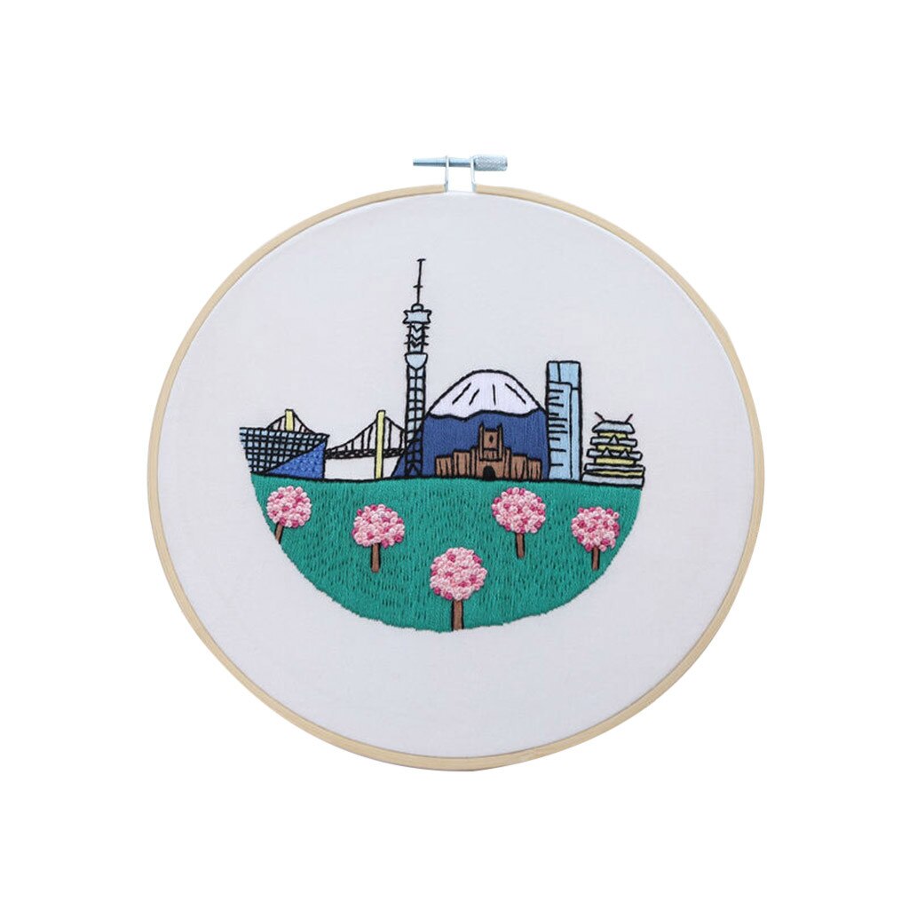 Embroidery Cross Stitch Kit Set for Beginners-Handmade Embroidery DIY Craft European Embroidery Materials Package Needlework: B