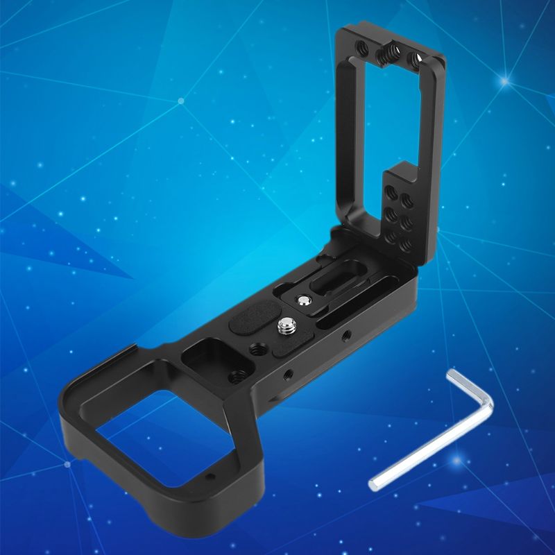 Metalowy uchwyt aluminiowy ściskacz podstawy szybki uwolnienie L płyta montażowa robić kamery lpha ILCE9M2 A7R4 A9II A7RIV