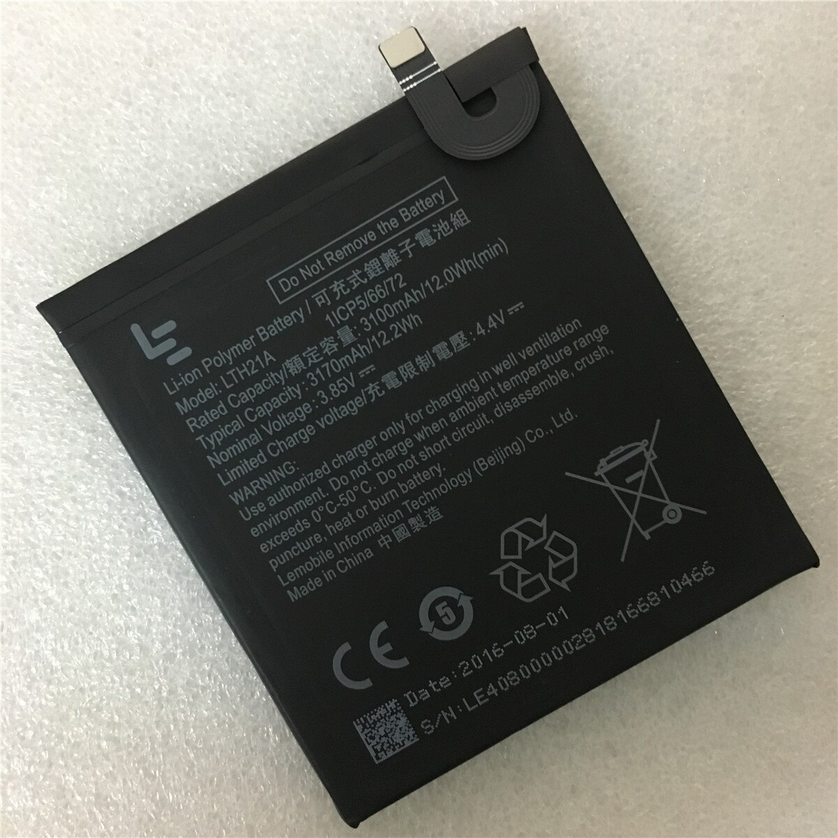 3.85V LTH21A 3100mAh For Letv LeEco LeMax2 X822 X829 Le Phone Le MAX 2/5.7inch/X821 X820 Mobile Phone Replacement Battery