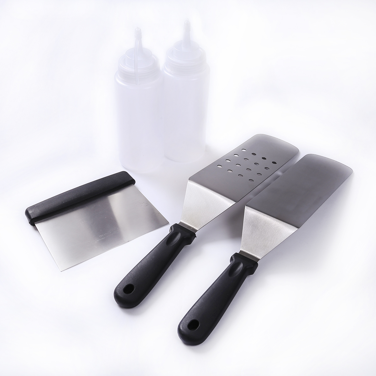 5 Piece Set Set Cooking Tools Kitchen Tool Outdoor BBQ Tool Accessories Set Teppanyaki Shovel Flour Shovel Oil Pot