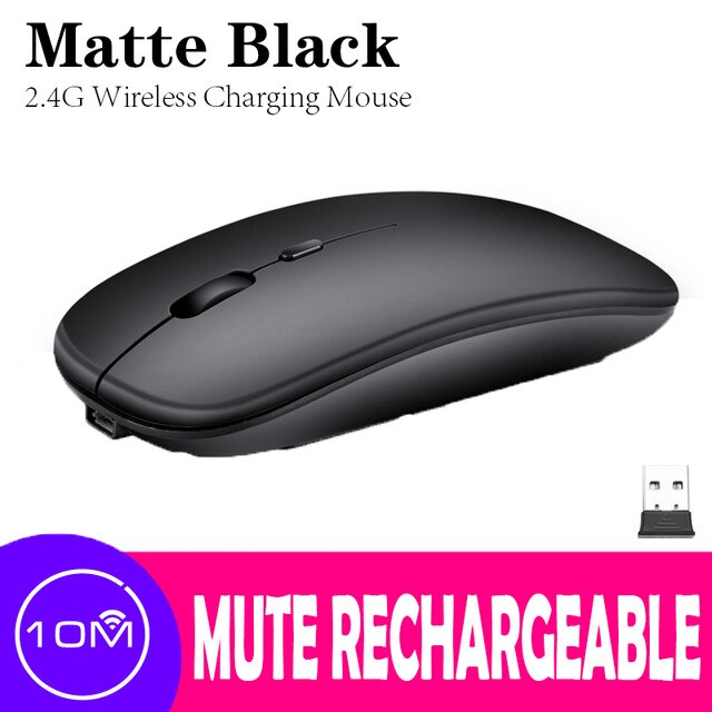 Mouse sem fio recarregável rgb bluetooth mouse para computador portátil sem fio mause silencioso led ergonômico pc macbook gaming mouse: Azul