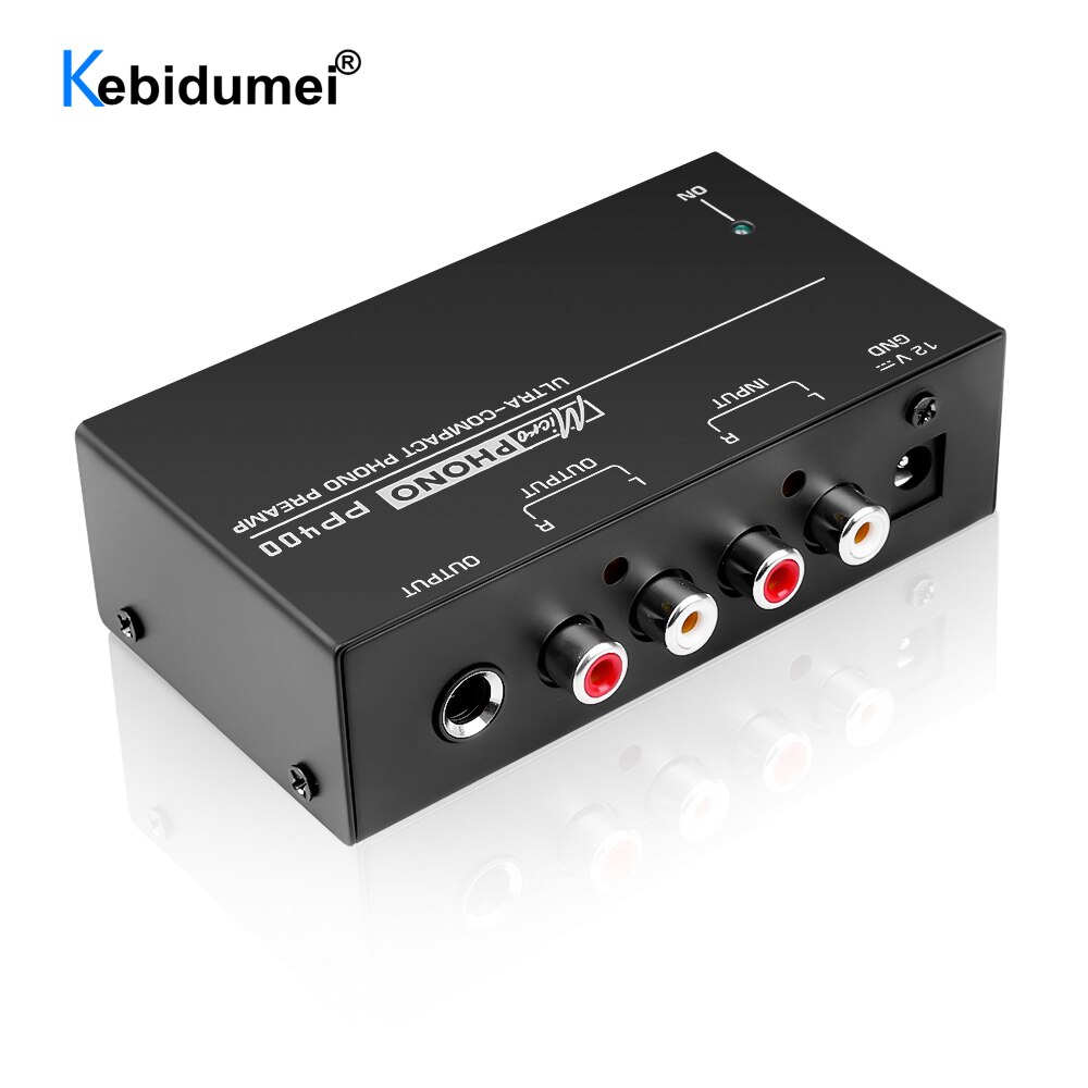 Kebidumei Ultra-Kompakte Phono Vorverstärker Vorverstärker Mit RCA 1/4 Zoll TRS Schnittstellen Preamplificador Phono-vorverstärker PP400