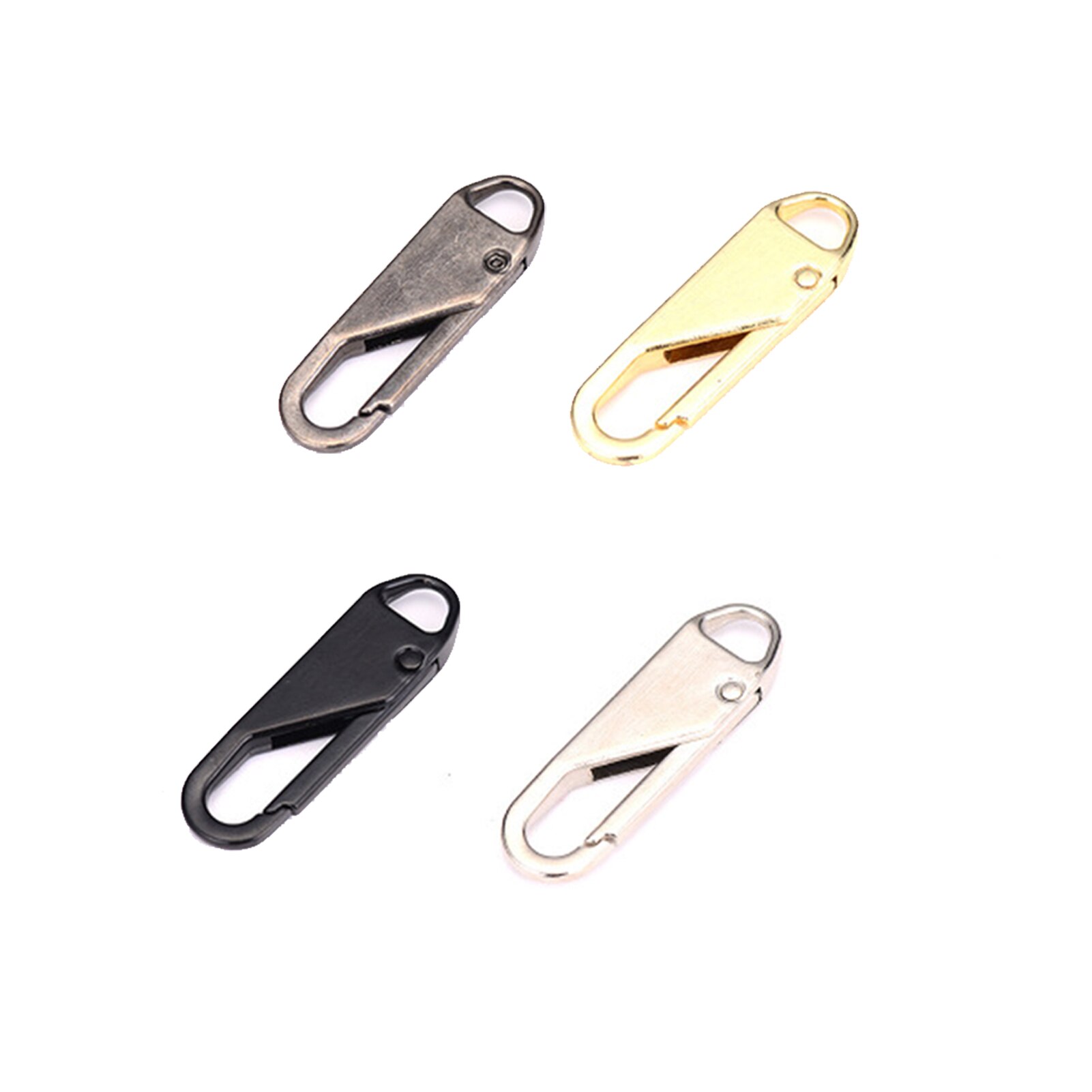 Newly Universal Detachable Zipper Puller 4/8pcs Metal Zipper Repair Kit for Coat Bag General