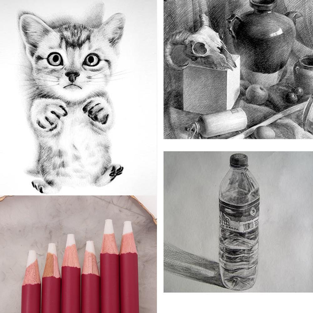 1PC Stift Stil Überarbeiten Details Radiergummi Highlight Modellierung Bleistift Zeichnung Student Manga Kunst Für Gummi Liefert F7T2