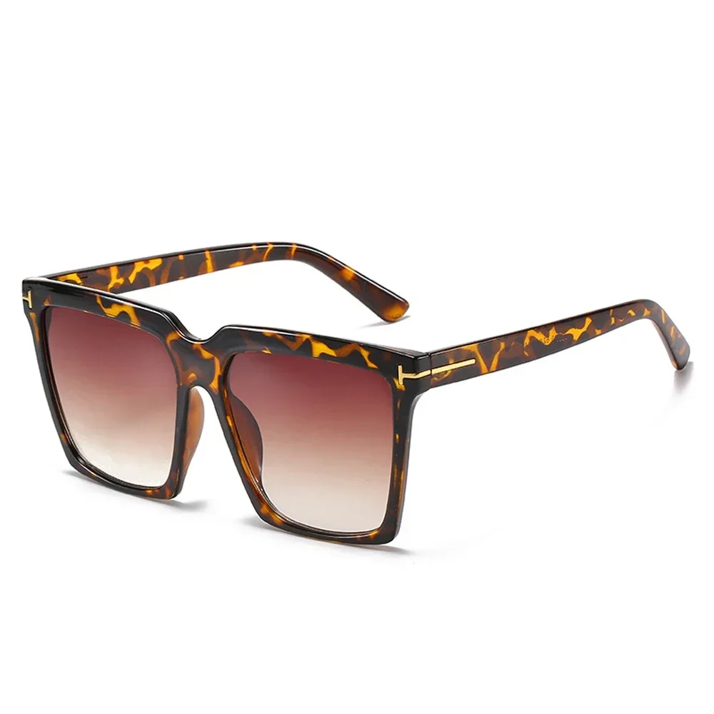 Kwadratowe okulary przeciwsłoneczne damskie 2025 Vintage marka Oversize T damskie okulary przeciwsłoneczne czarne gradientowe okulary damskie męskie óculos UV400