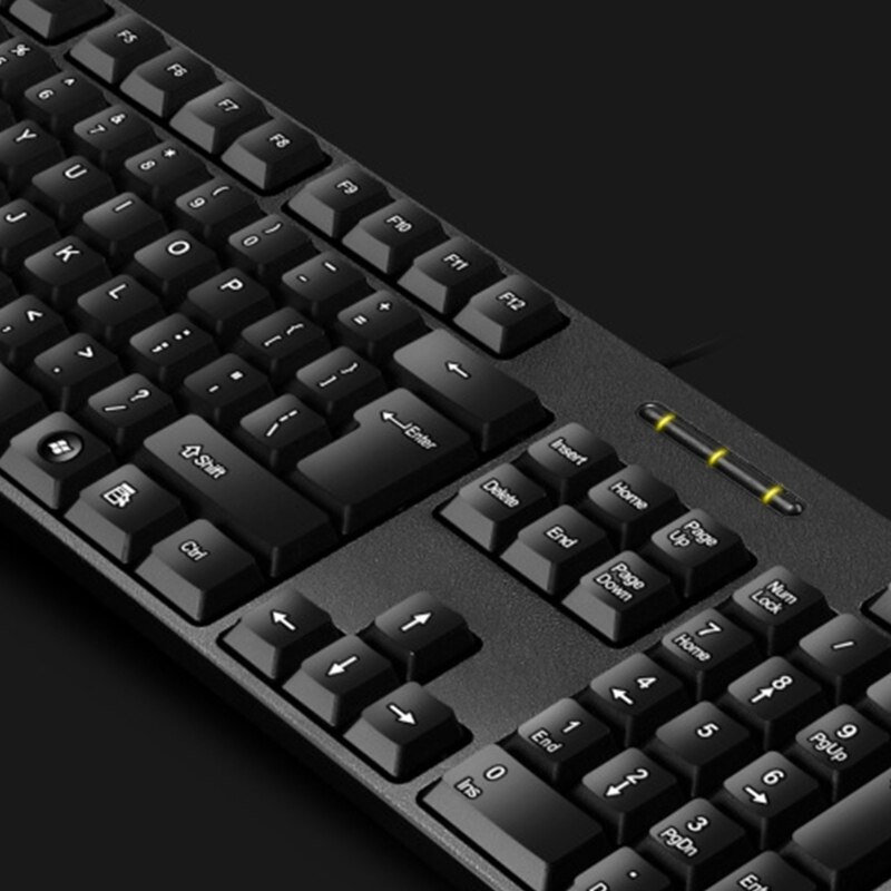 Mechanical Feel Gaming Keyboard &amp;Mouse Combo Slim Flat Quiet Ergonomic Full Size