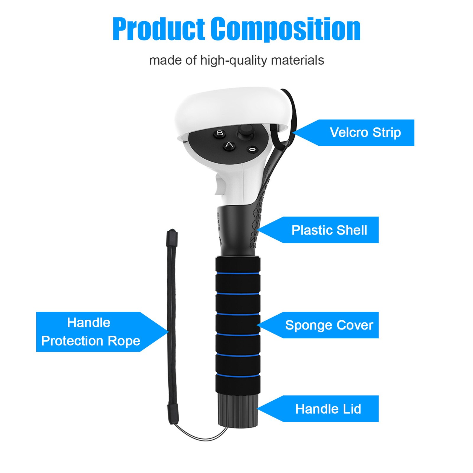 VR Light Handle VR Touch Controller For Oculus Quest 1/2 Oculus Quest 2 Accessories Gaming Accessories Gaming