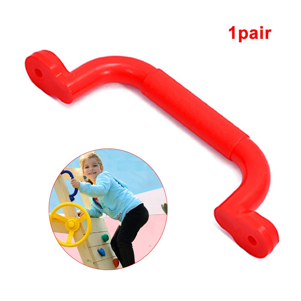 1pair Multifunction Kids Climbing Swing Safety Handles Accessories Hand Grips PP Playground Replacement Parts