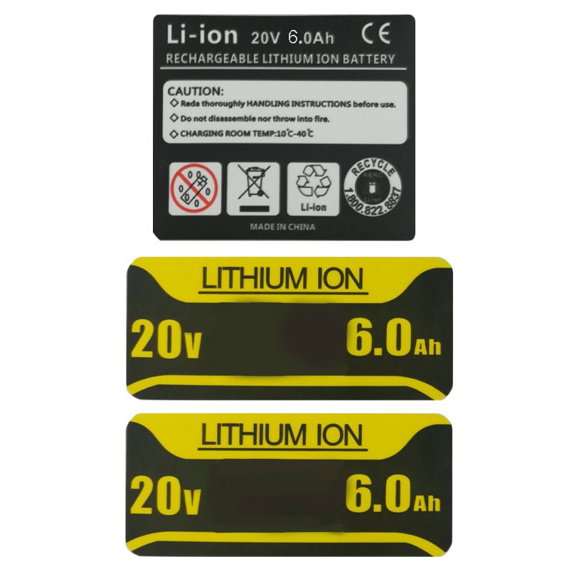 DCB206 Li-ion Battery 6.0Ah Sticker For DeWalt 18V... – Vicedeal