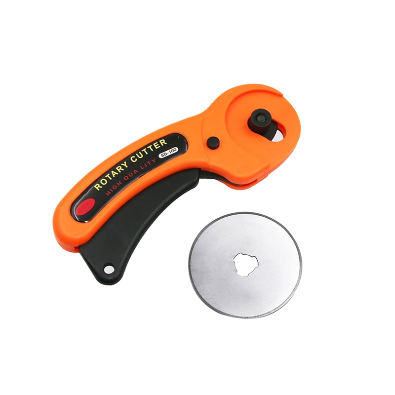 Cloth Rotary Cutter Patchwork Roller Wheel Round Knife Leather Paper Fabric Cutter Cutting Tool: 45MM