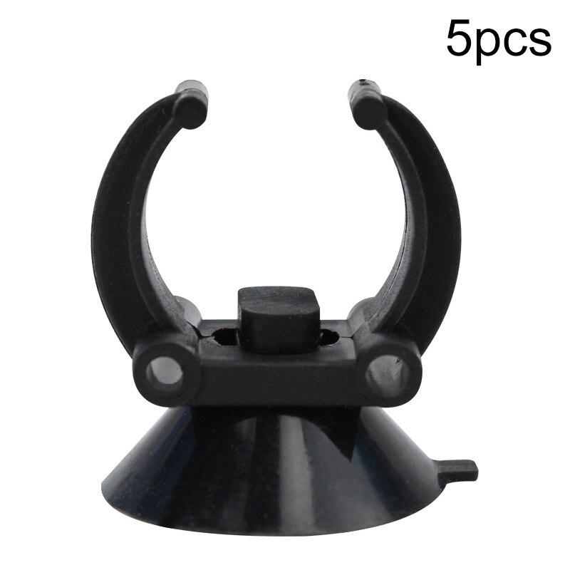 5Pcs/lot Black Suction Cups LED Lights Heating Rods Clip Aquarium Sucker Suction Cup For Air Line Pipe Tube Wire Holder