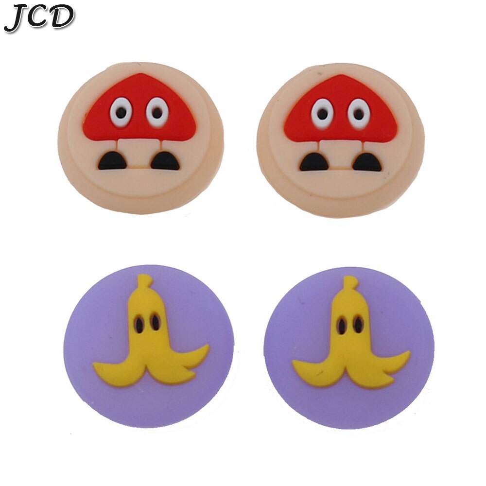 JCD 4pcs Silicone Caps For Nintend Switch NS Joy-Con Joystick Cover Thumb Stick Grip Cap For Joy con Controller Analog Stick Cap: 29 32 each 2pcs