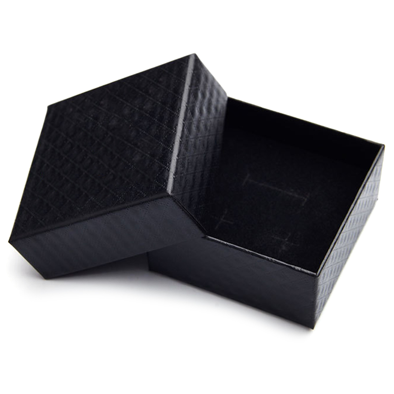 Chic Jewelry Boxes Diamond Pattern Jewelry Presents Case For Rings Earrings Necklaces Organizer Accessories: black