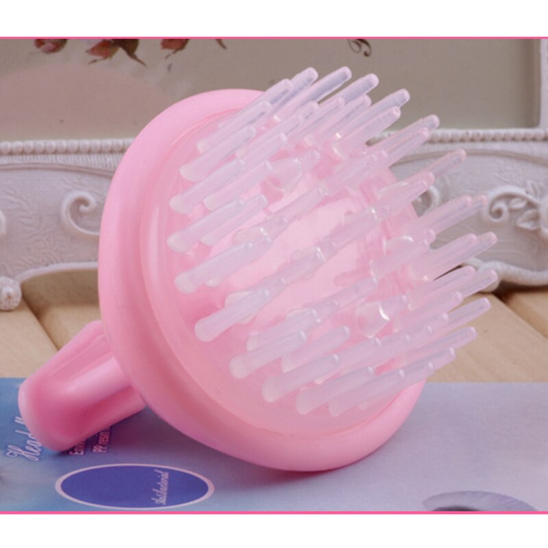 1pc cabeça portátil massageador escova de cabelo do couro cabeludo shampoo magia lavar pente aliviar o estresse pente de cabelo escova cabeça do couro cabeludo massageador cuidados com o cabelo