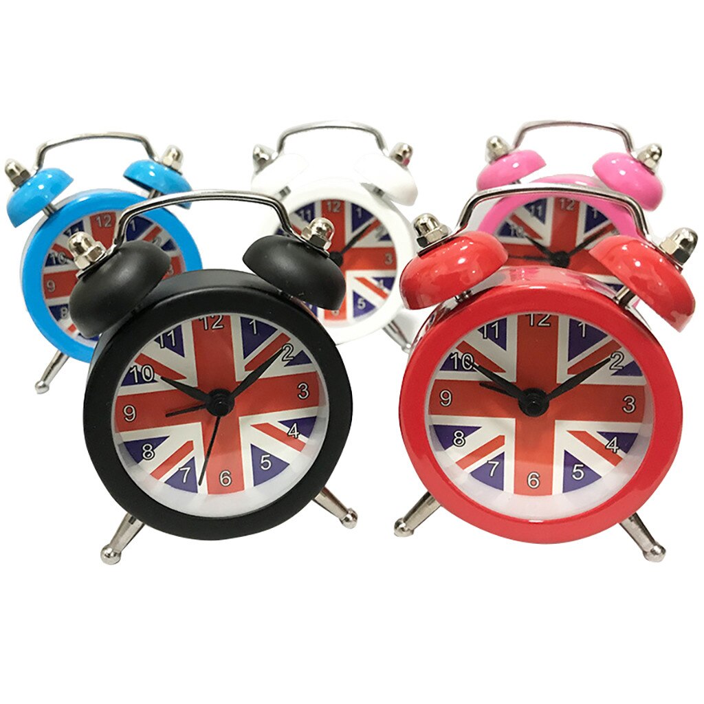 alarm clock Cute Mini Metal Small Alarm Clock Electronic Small loud alarm clock despertador decor dropdshipping 314W