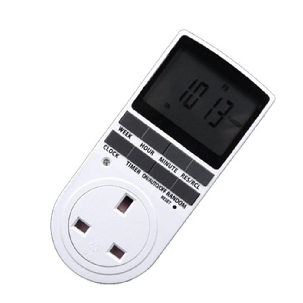 Timer Outlet 7Day Programmable US/EU/UK Plug-in Digital Socket Switch LCD Light Timer Digital Timer Electric Timer