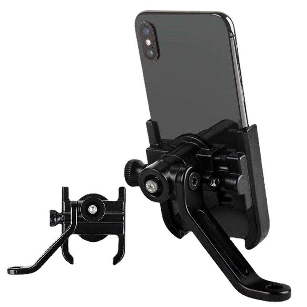 Aluminium Motorfiets Fiets Telefoon Houder Fiets Gps Beugel Bike Ondersteuning Clip Spiegel Fietsstuur Mobiele Telefoon Houder