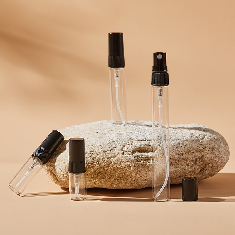 1/2/4szt. 2ml 3ml 5ml 10ml mini przenośne butelki Puste pojemniki Butelki na perfumy rozpylać robić wielokrotnego napełniania Próbki kosmetyczne Szkło