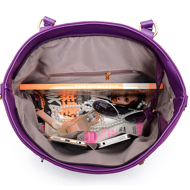 6 stk/sett kvinner håndvesker skulder crossbody veske lommebok kvinner konvolutt messenger vesker kvinnelig komposittveske