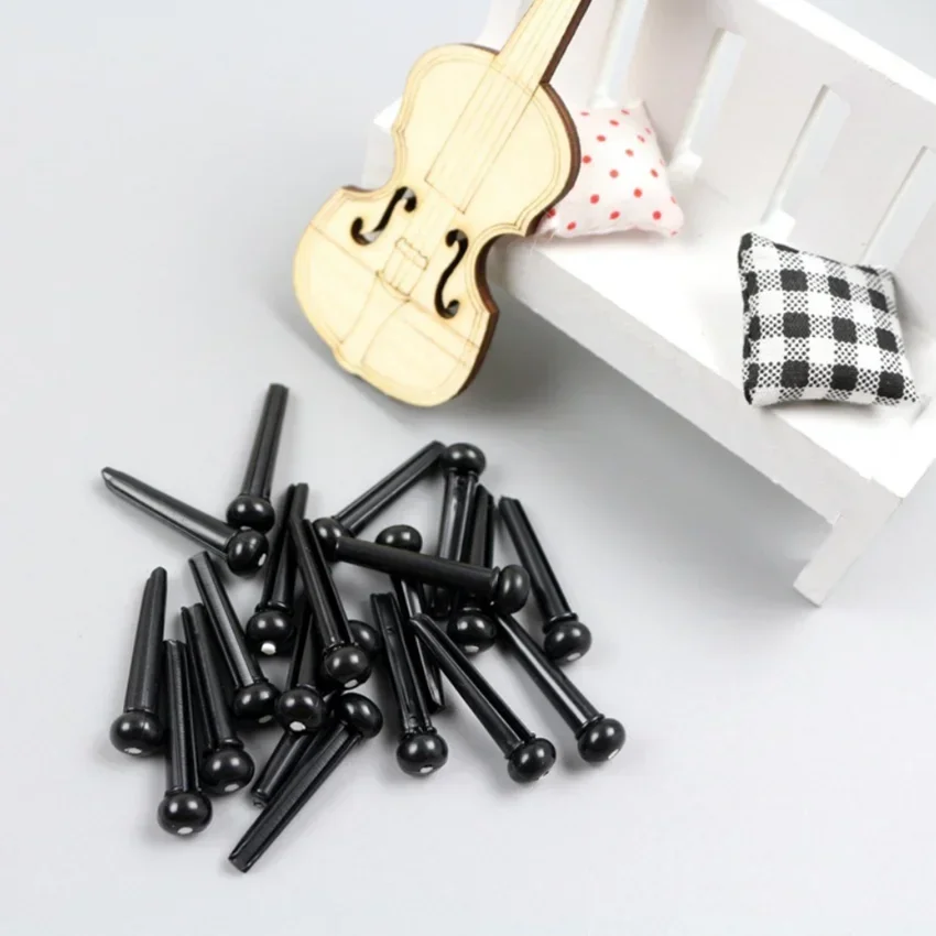 Tragbare 6-saitige Gitarre Bridge Pins Sattel Mutter Akustische Rinder Saitenhalter Kunststoff Gitarre Zubehör für Akustische Gitarre